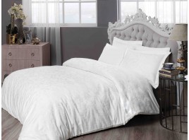 Постельное белье ТАС 2сп. евро жаккард-сатин Brinley белый