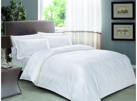 Постельное белье ТАС 2сп. евро жаккард-сатин Daria белый
