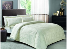 Постельное белье ТАС 2сп.  евро Сатин  жаккард Nodus белый