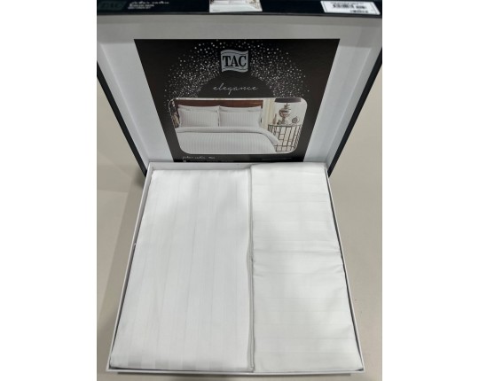 Постельное белье ТАС 2сп. евро жаккард-сатин PLACE белый