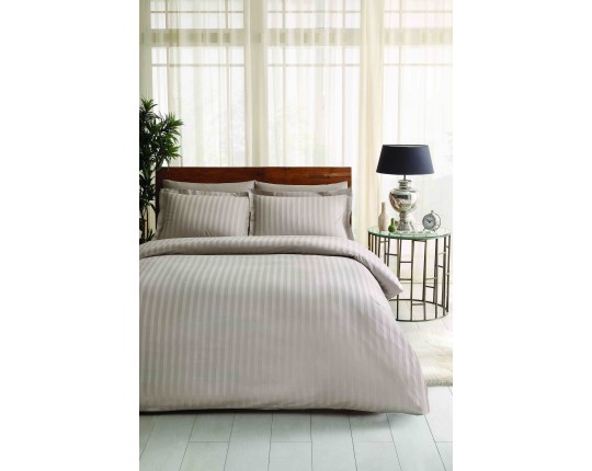 Постельное белье ТАС 2сп. евро жаккард-сатин PLACE светло-коричневый