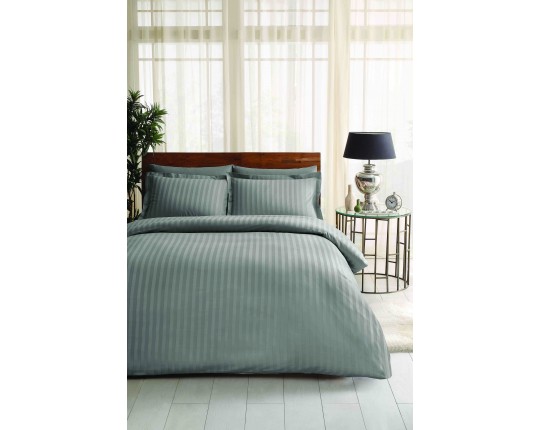 Постельное белье ТАС 2сп. евро жаккард-сатин PLACE антрацит