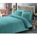 Постельное белье ТАС 2сп. евро премиум страйп-сатин Basic аквамарин